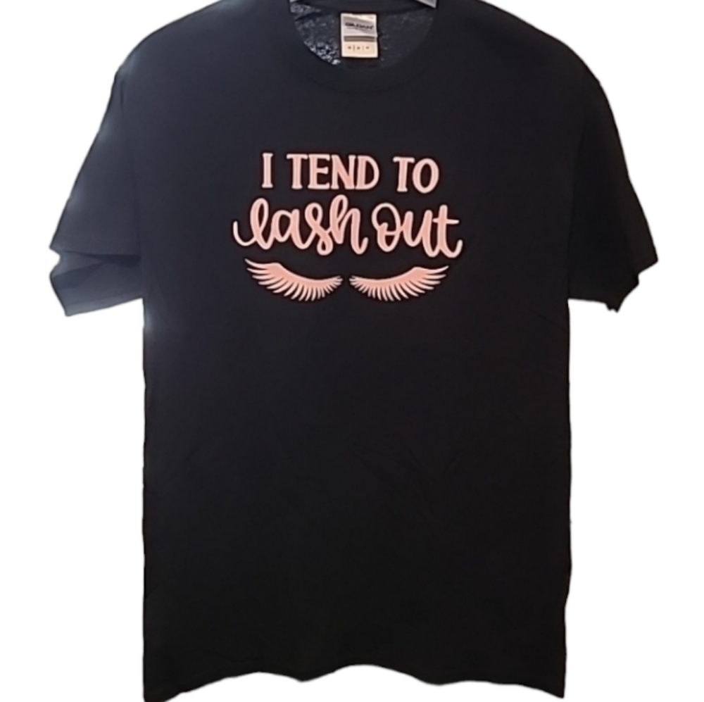 I Tend To Lash Out T-Shirt black medium